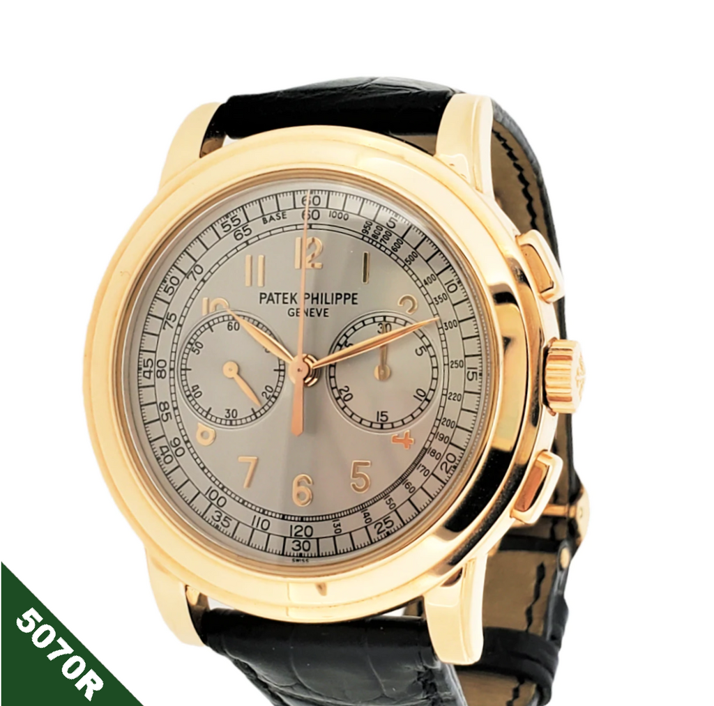 Patek Philippe 5070R Chronograph Watch Rose gold 42mm, Full Set- Circa 2004