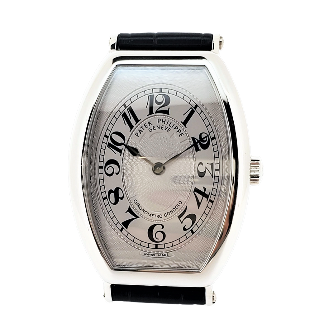 Patek Philippe 5098P Platinum Tonneau Shape Gondolo Watch Circa 2015