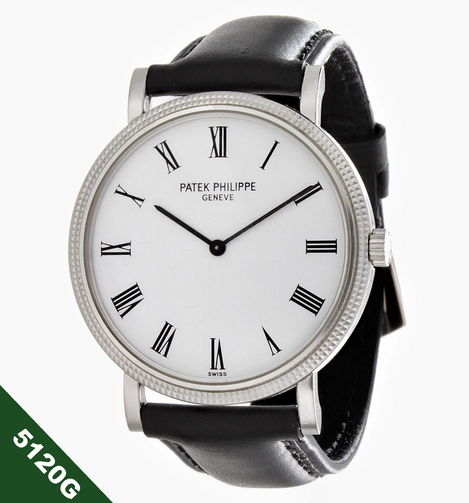 Patek Philippe 5120G Extra Thin Automatic Classic Calatrava Watch White Gold 35mm