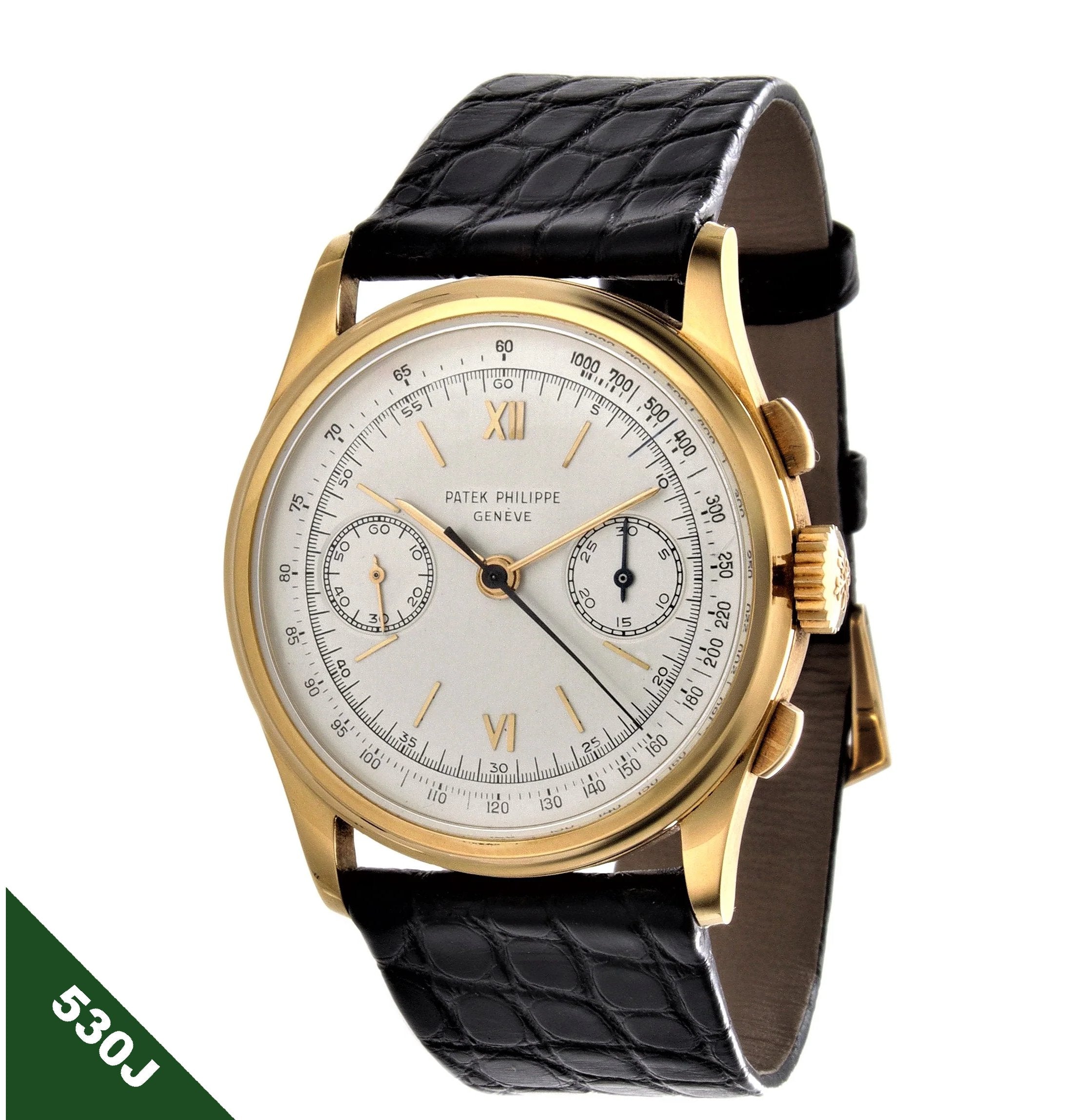 Patek Philippe 530J Jumbo Vintage Chronograph mm Watch circa