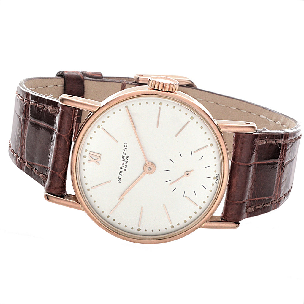 Patek Philippe 534R  Early Vintage Calatrava Watch in Rose Gold;  Circa 1941