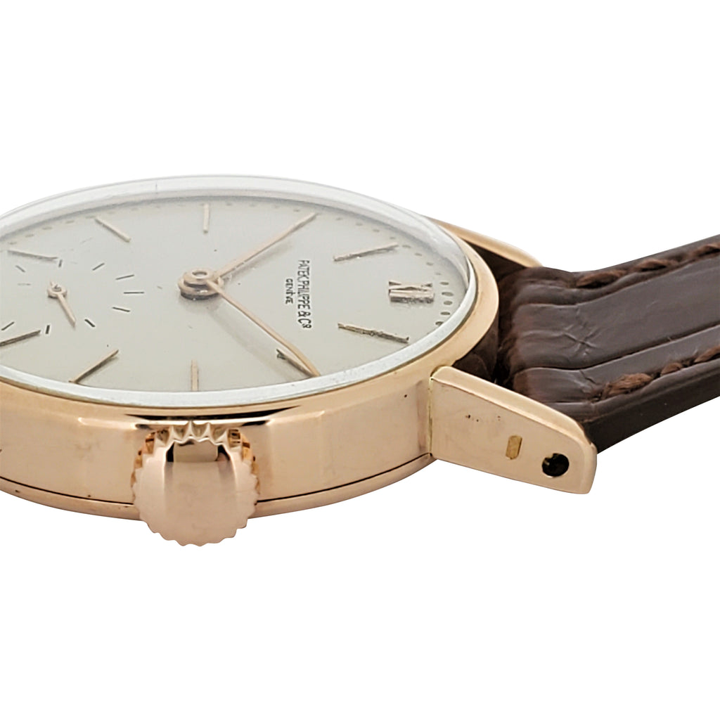 Patek Philippe 534R  Early Vintage Calatrava Watch in Rose Gold;  Circa 1941