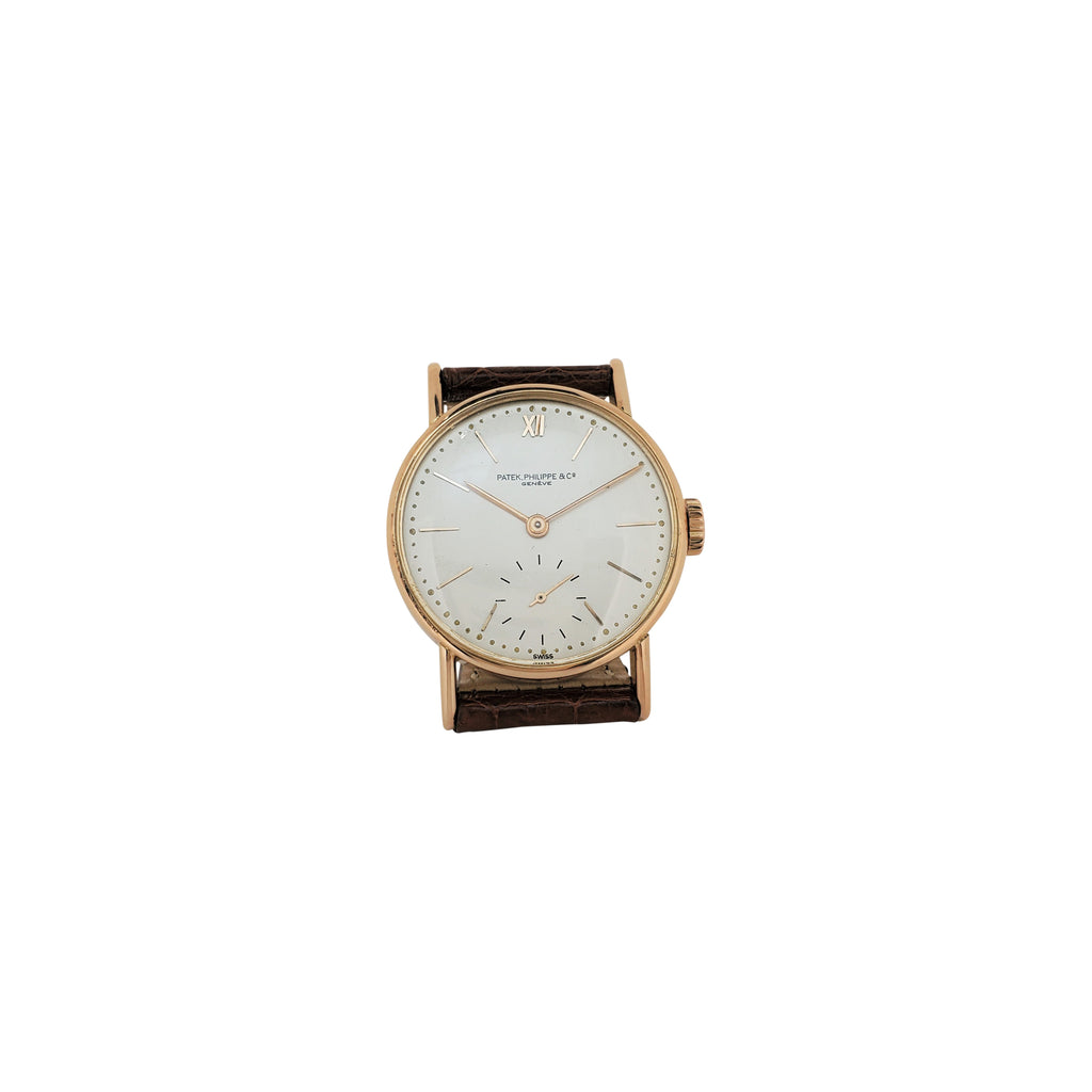 Patek Philippe 534R  Early Vintage Calatrava Watch in Rose Gold;  Circa 1941