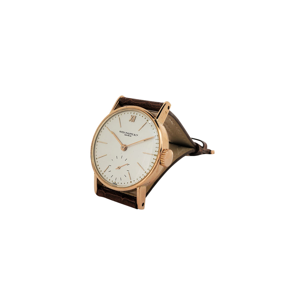 Patek Philippe 534R  Early Vintage Calatrava Watch in Rose Gold;  Circa 1941