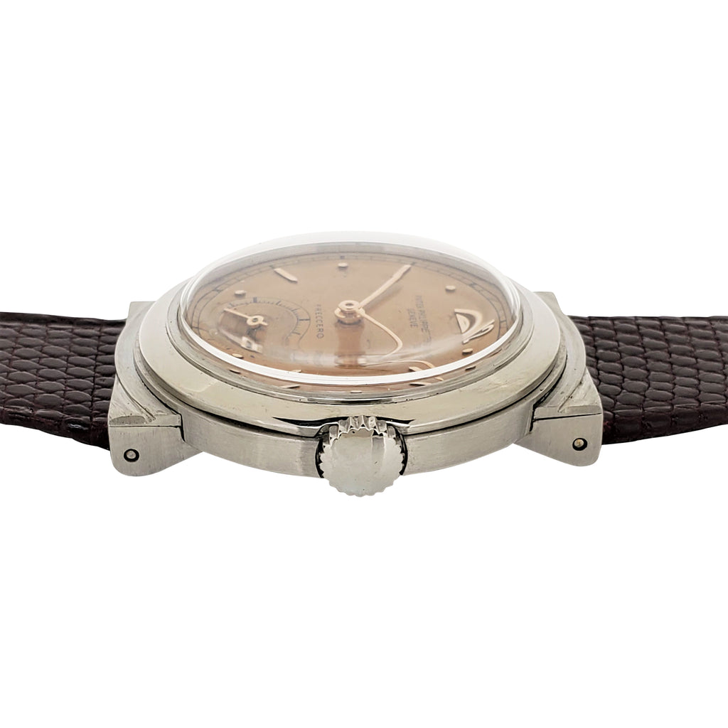 Patek Philippe 544A Vintage Stainless Steel Calatrava Watch Hooded Lugs, Circa 1940