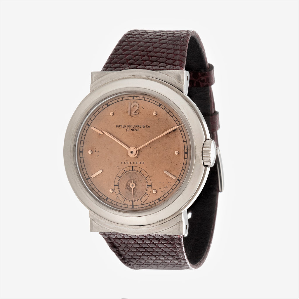 Patek Philippe 544A Vintage Stainless Steel Calatrava Watch Hooded Lugs, Circa 1940