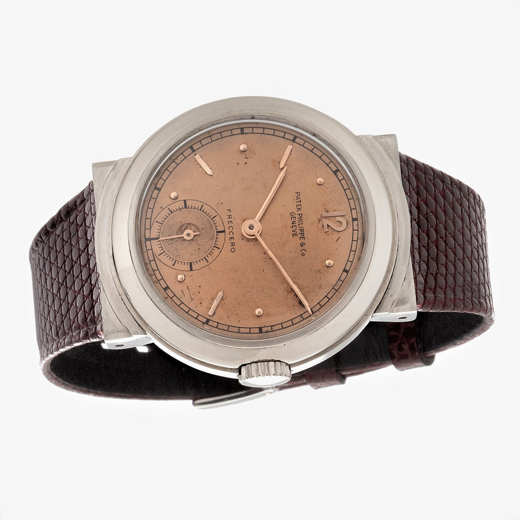 Patek Philippe 544A Vintage Stainless Steel Calatrava Watch Hooded Lugs, Circa 1940