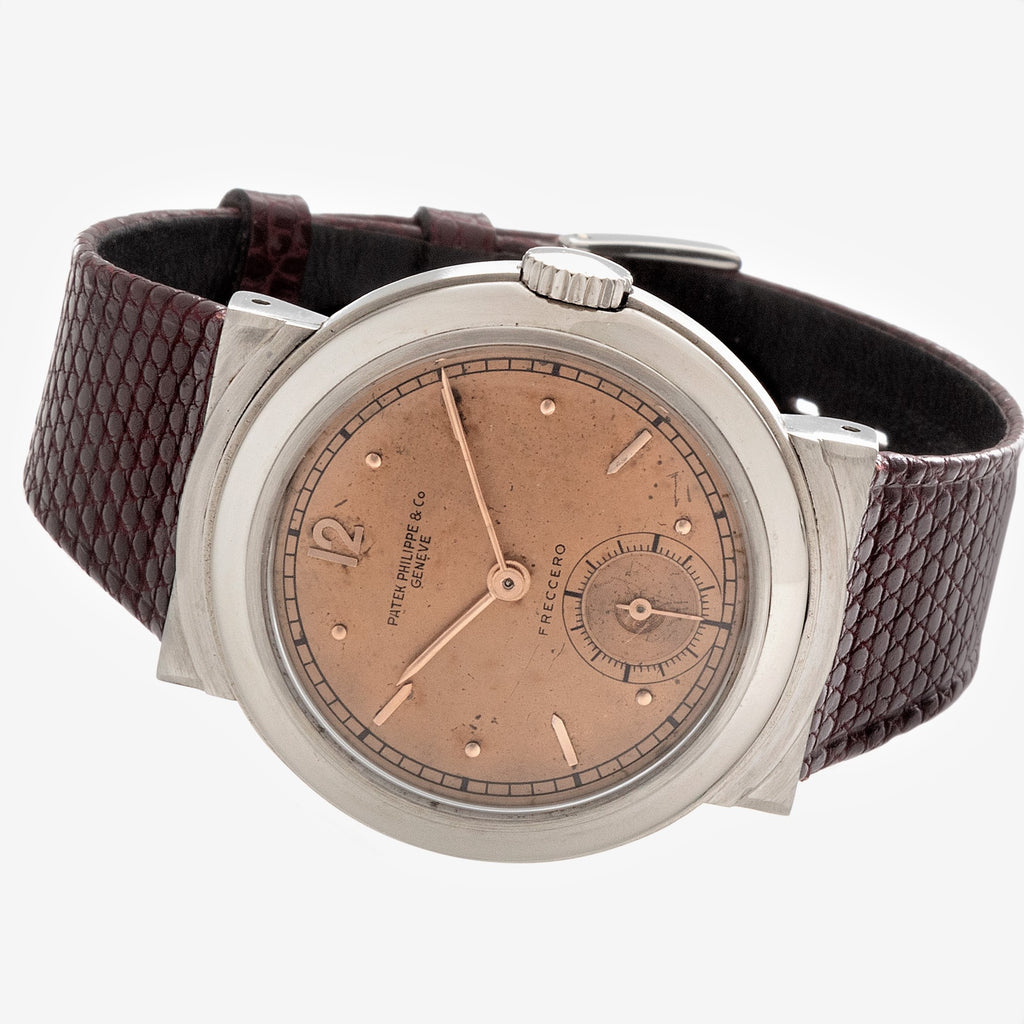 Patek Philippe 544A Vintage Stainless Steel Calatrava Watch Hooded Lugs, Circa 1940