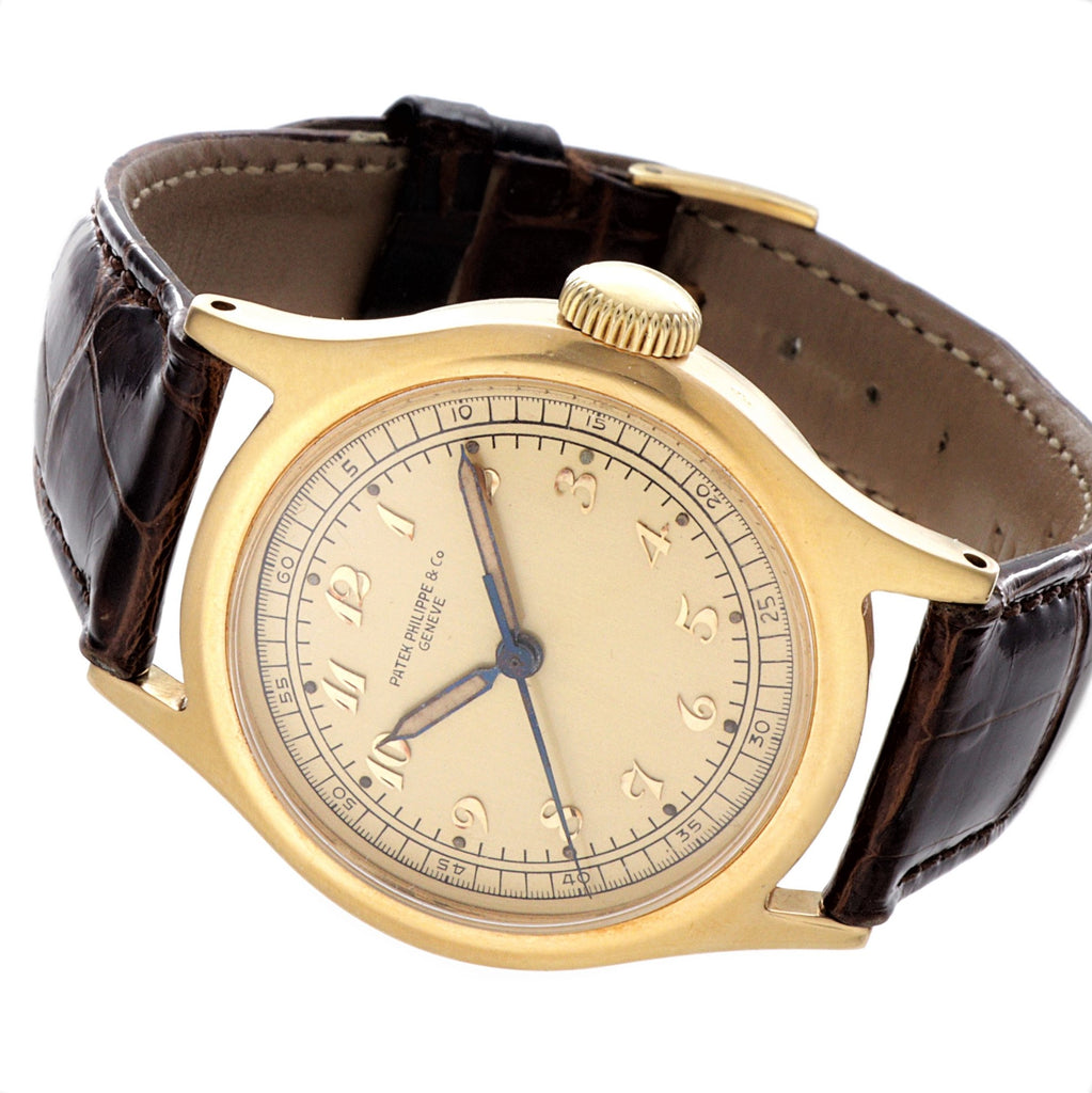 Patek Philippe 565J Calatrava withe the rare 12"' SC Center Sweep Second,  Circa 1942