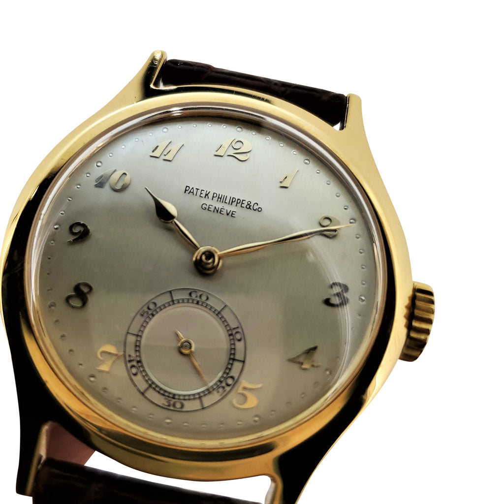 Patek Philippe 565J Breguet Dial, Water Resistant Calatrava Watch 35mm Circa 1946