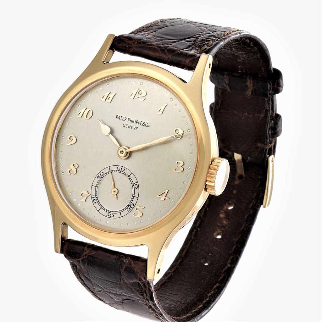 Patek Philippe 565J Breguet Dial, Water Resistant Calatrava Watch 35mm Circa 1946