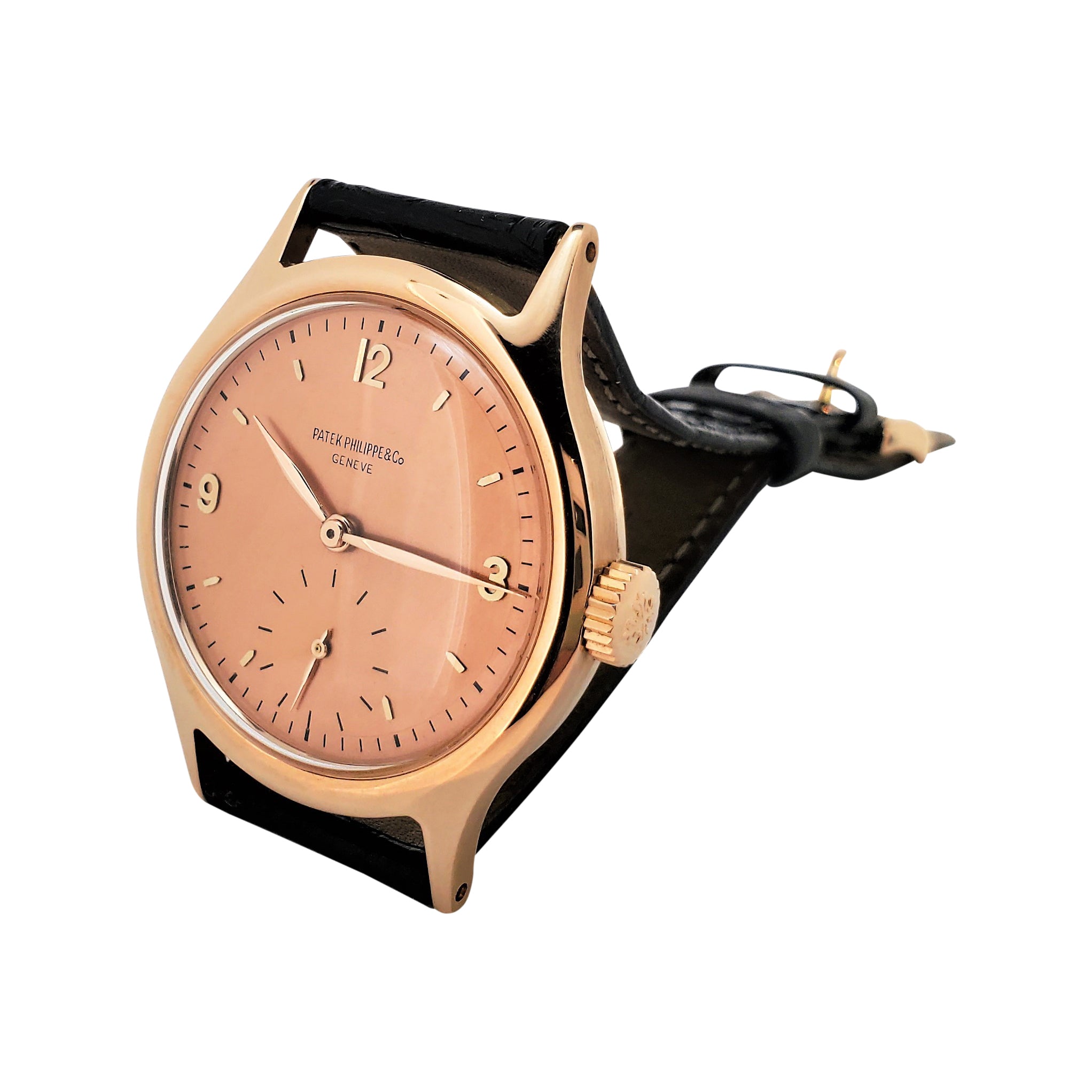 Patek Philippe 565R Vintage Water Resistant Calatrava Rose Gold Watch Circa  1949 For Sale at 1stDibs