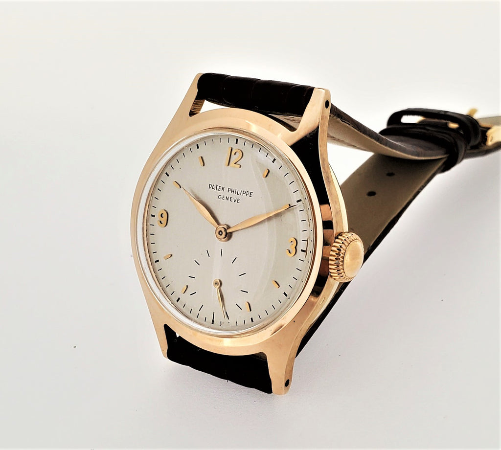 Patek Philippe 565R Vintage Water Restitant Calatrava Rose Gold Watch Circa 1949