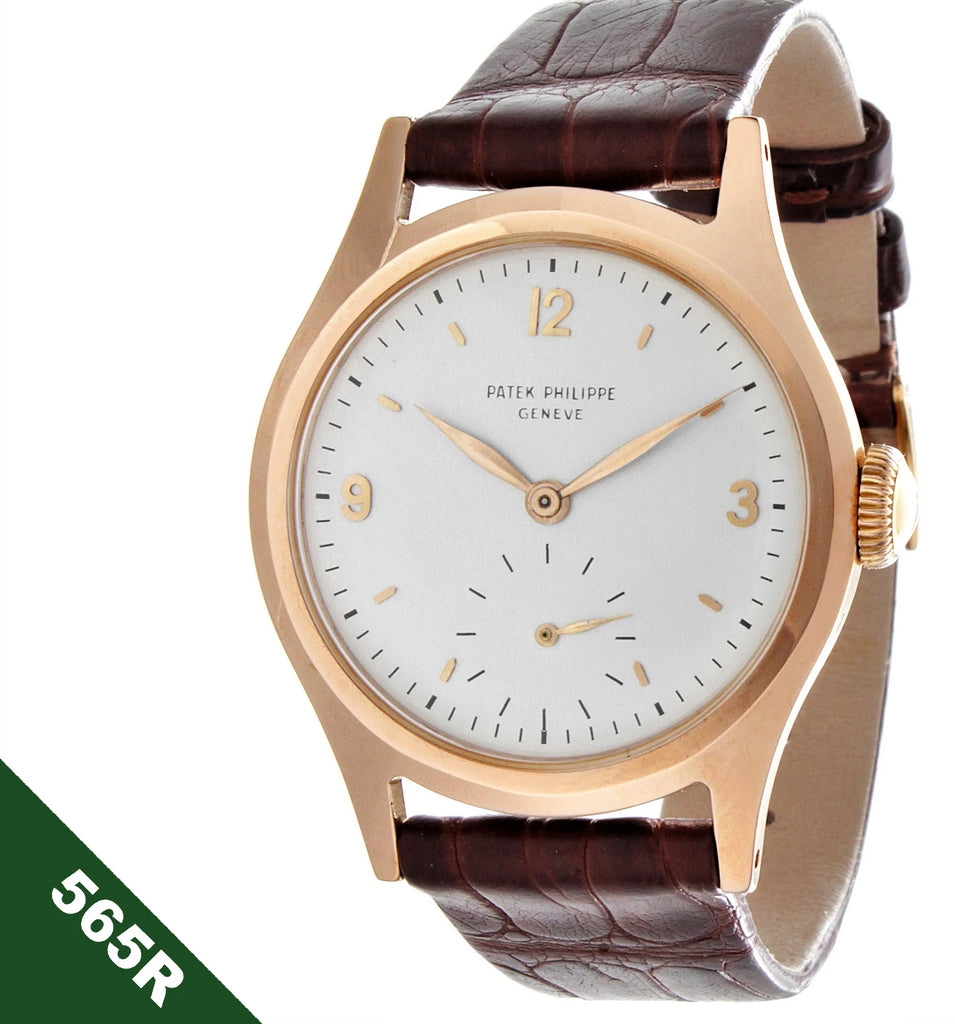 Patek Philippe 565R Vintage Water Restitant Calatrava Rose Gold Watch Circa 1949