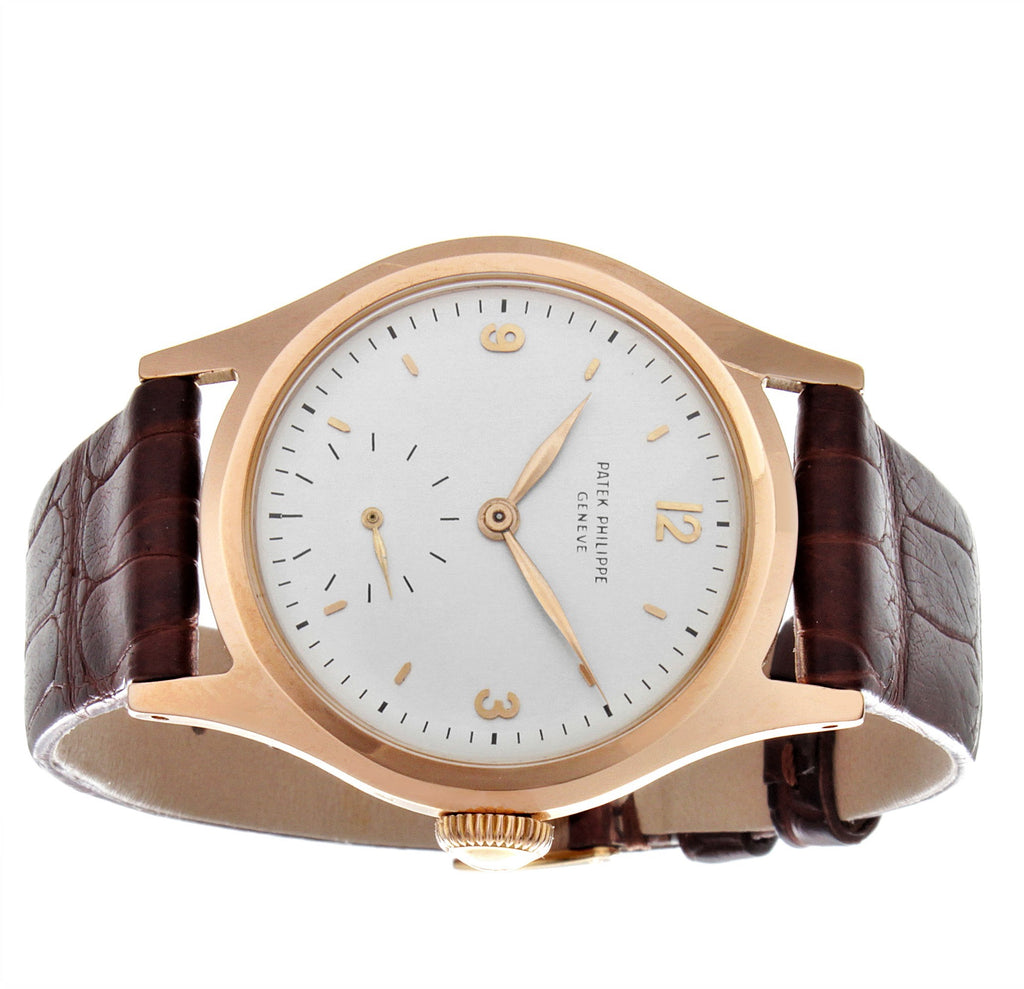 Patek Philippe 565R Vintage Water Restitant Calatrava Rose Gold Watch Circa 1949