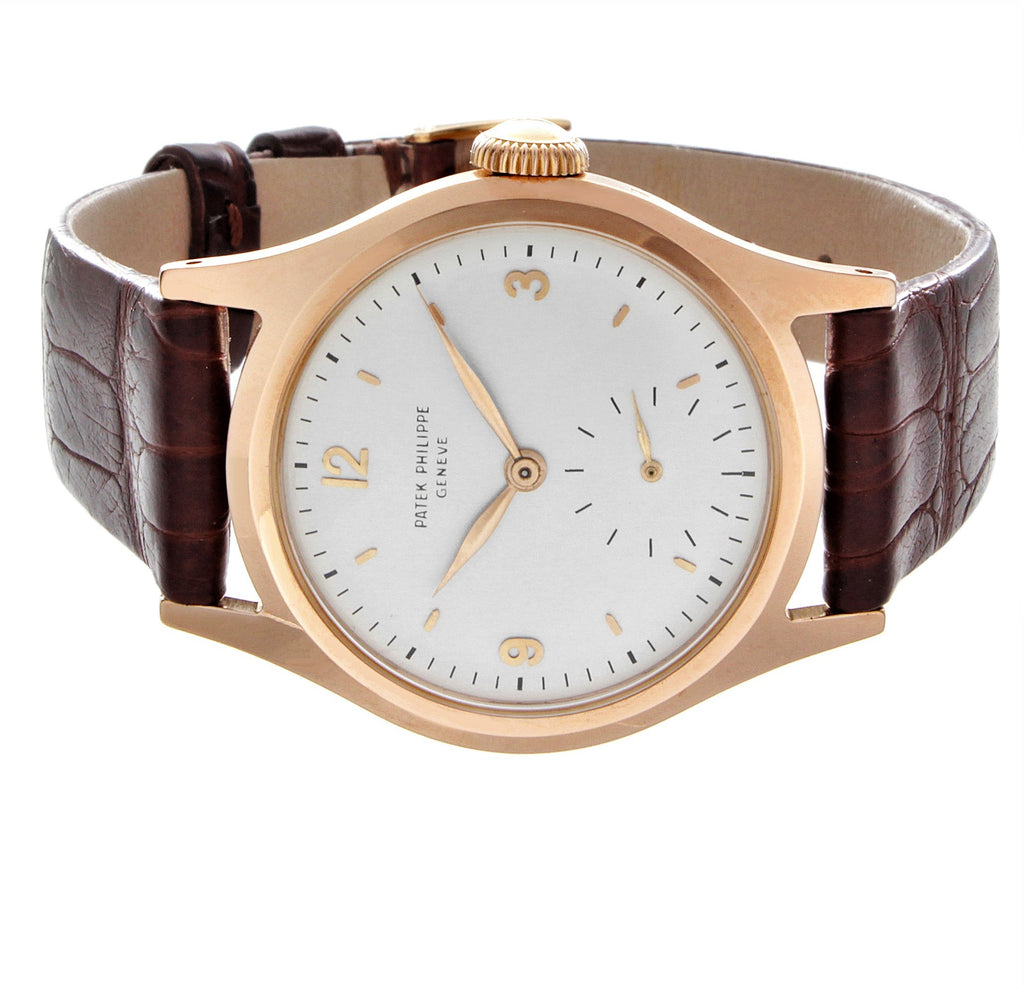 Patek Philippe 565R Vintage Water Restitant Calatrava Rose Gold Watch Circa 1949