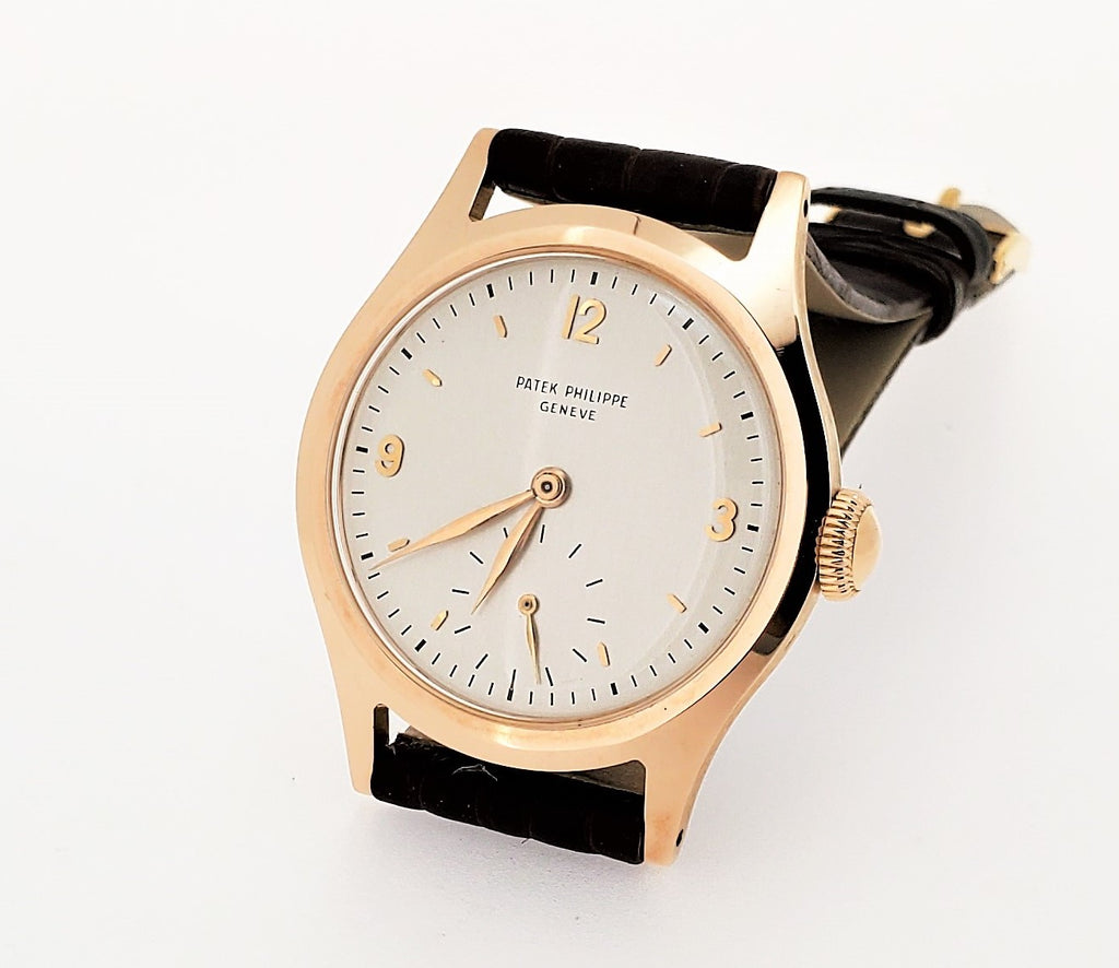 Patek Philippe 565R Vintage Water Restitant Calatrava Rose Gold Watch Circa 1949