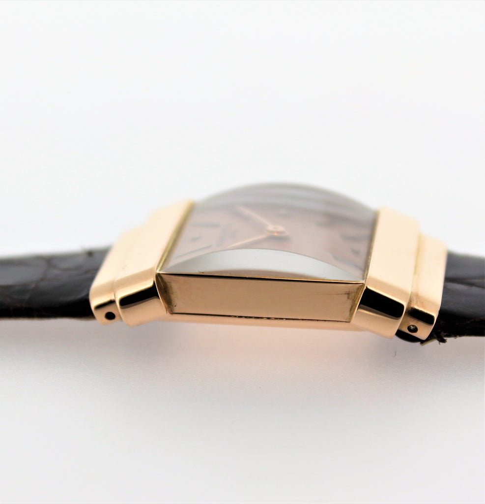 Patek Philippe 574R "TOP HAT" Rectangular watch with hooded lugs, circa 1939.