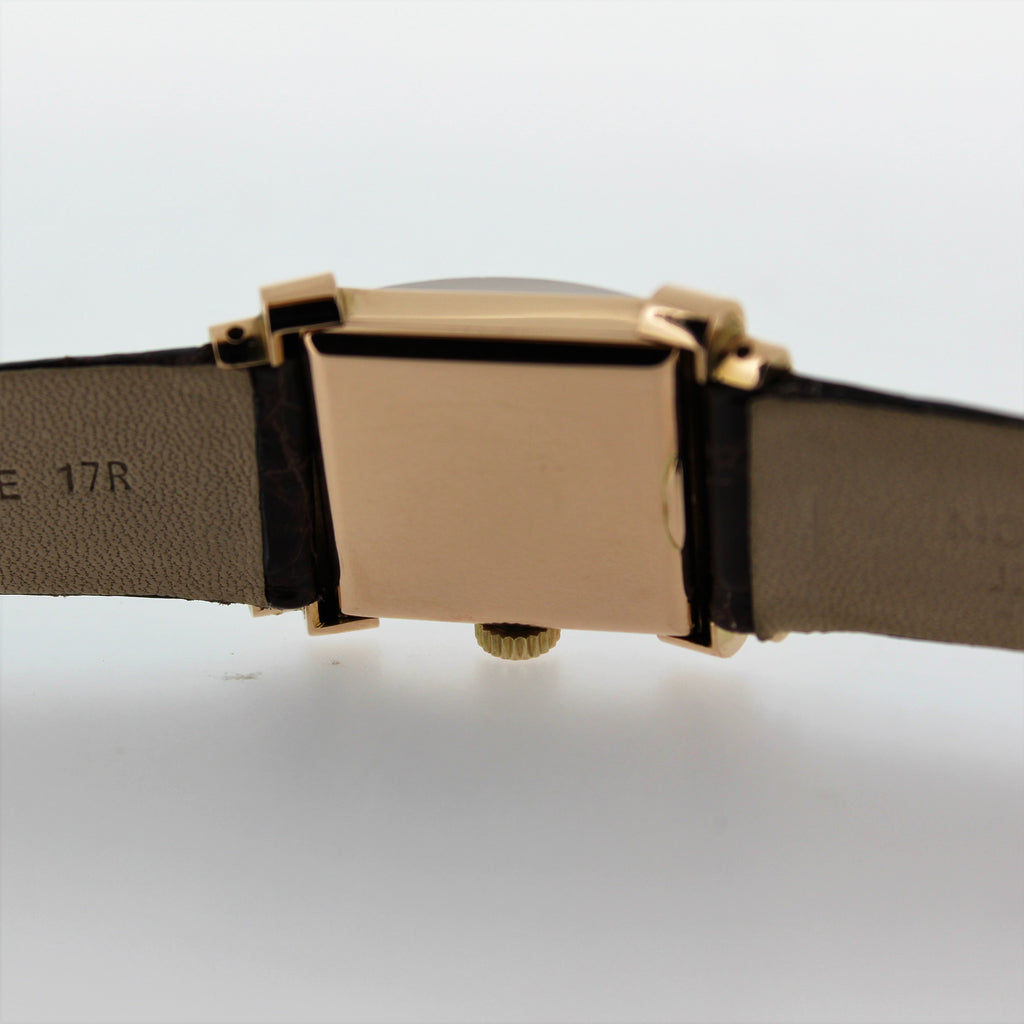 Patek Philippe 574R "TOP HAT" Rectangular watch with hooded lugs, circa 1939.