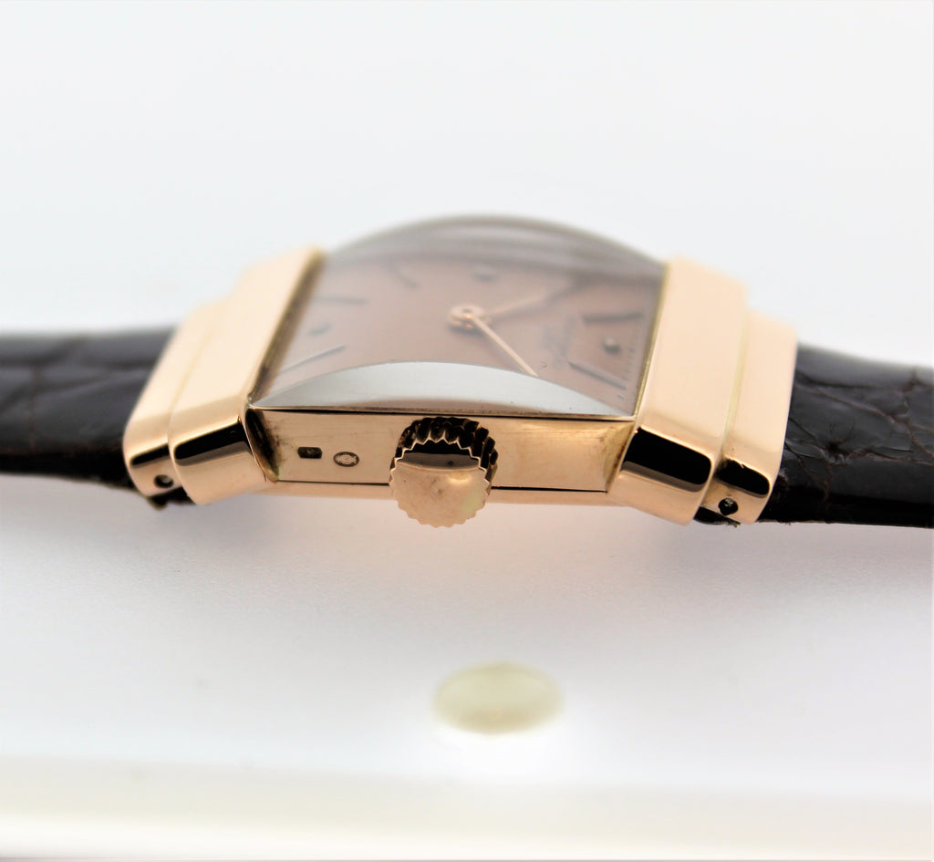 Patek Philippe 574R "TOP HAT" Rectangular watch with hooded lugs, circa 1939.