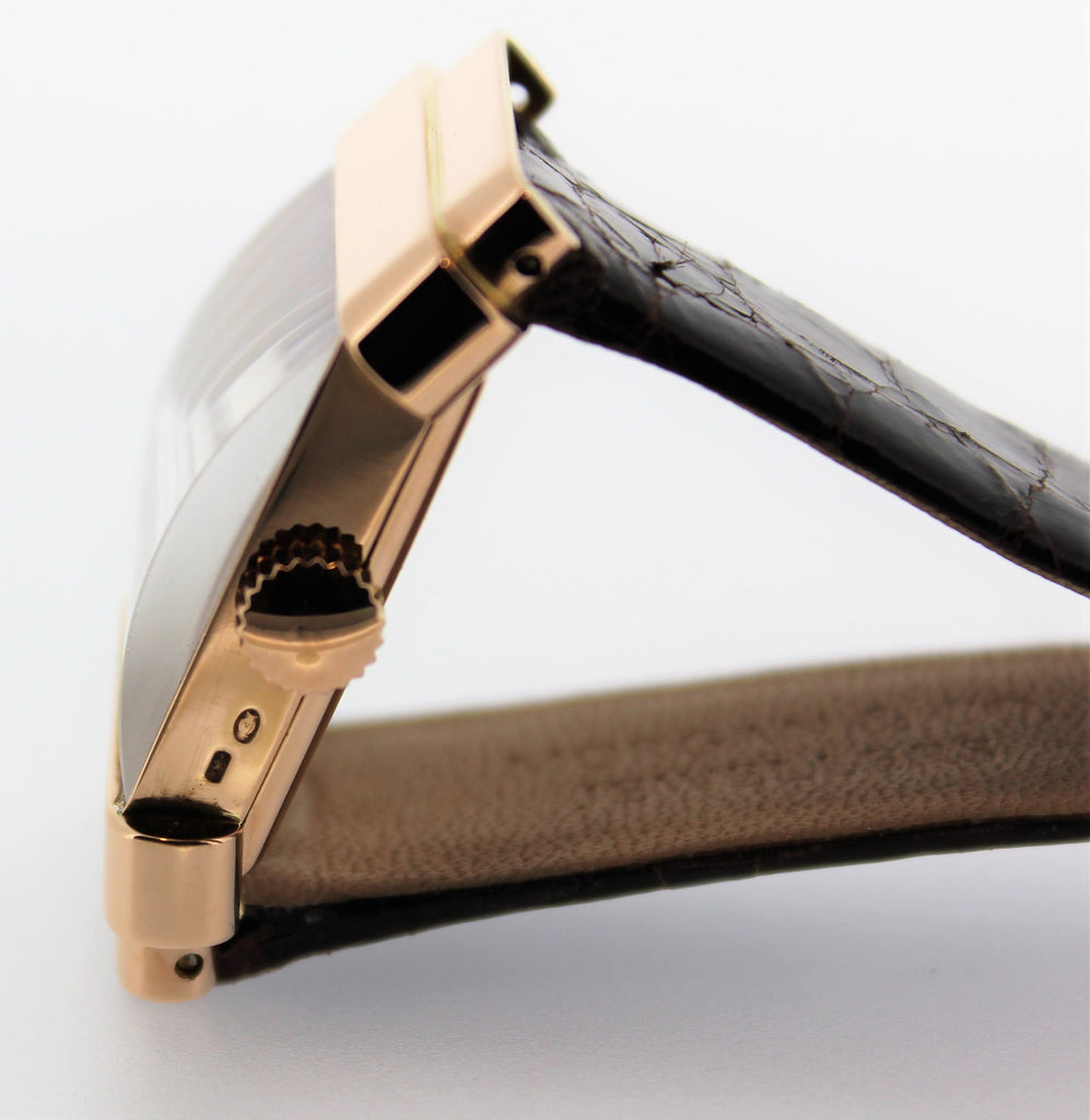 Patek Philippe 574R "TOP HAT" Rectangular watch with hooded lugs, circa 1939.