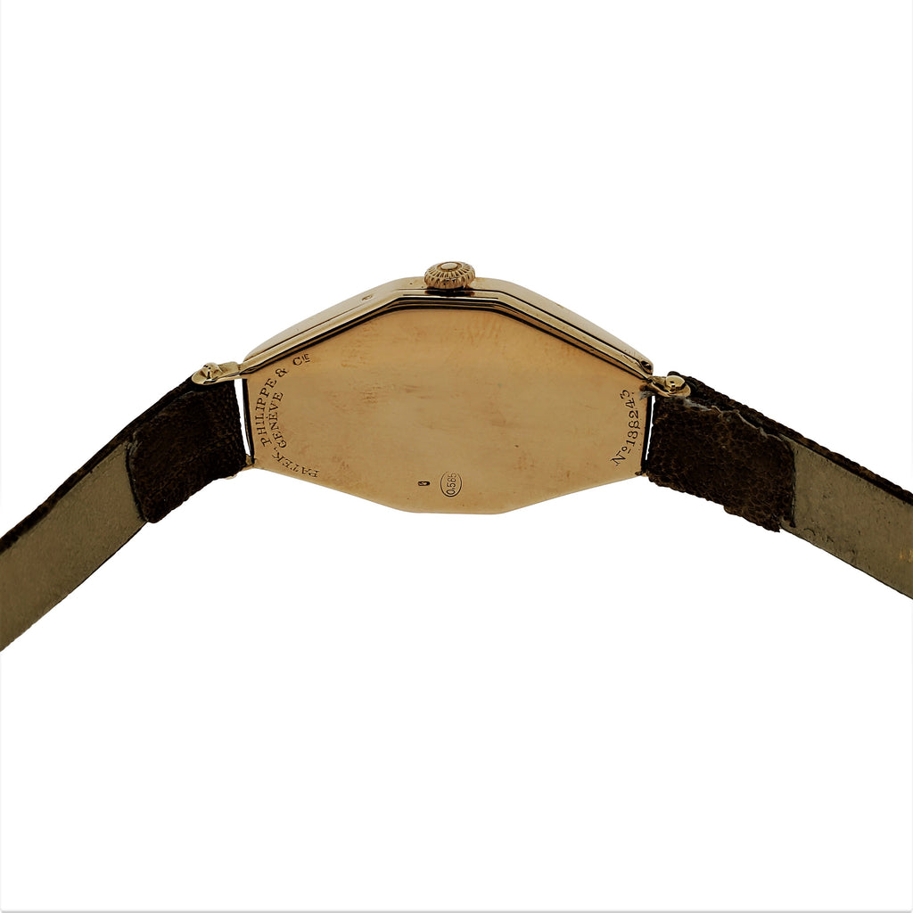 Patek Philippe No. 9 Antique-Vintage Tonneau Shaped Watch; Circa 1917