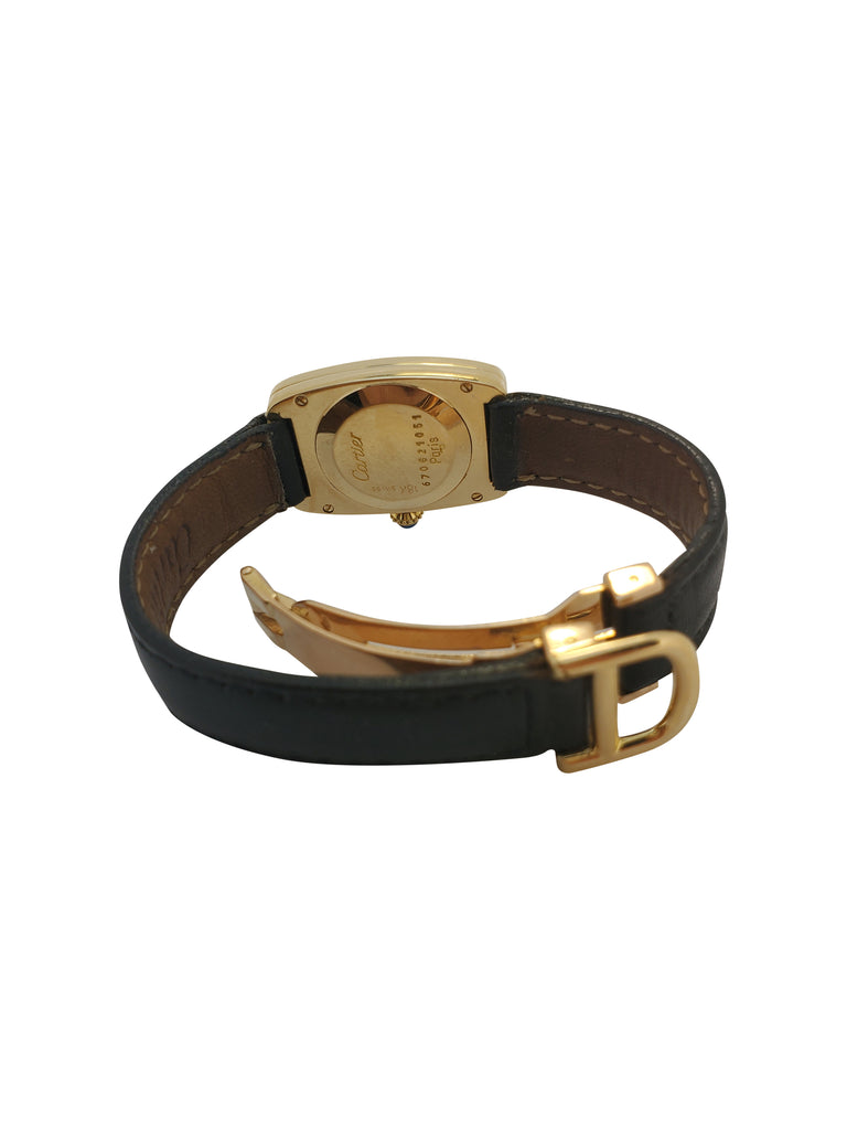 Vintage Cartier Paris Faberge' Tonneau Watch, Circa 1978-1982