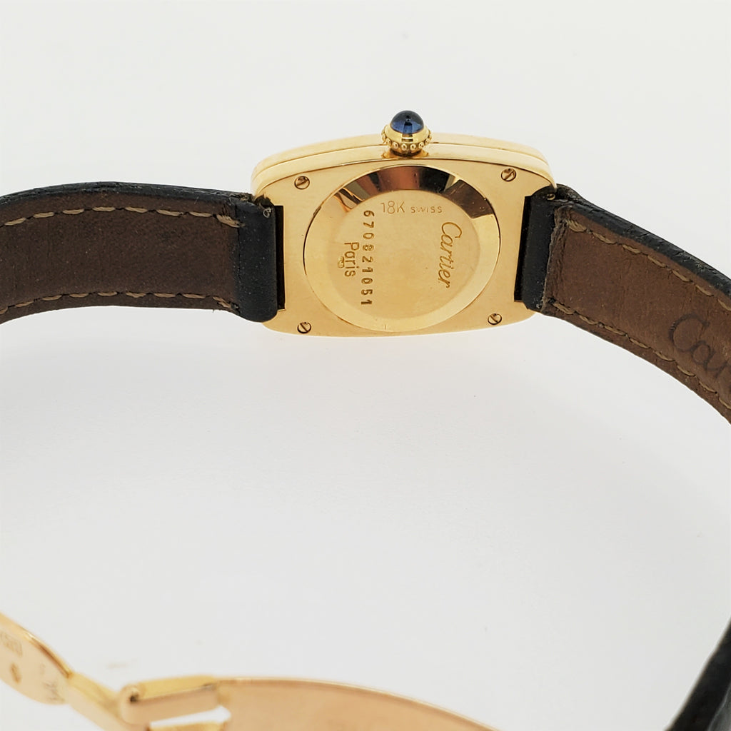 Vintage Cartier Paris Faberge' Tonneau Watch, Circa 1978-1982