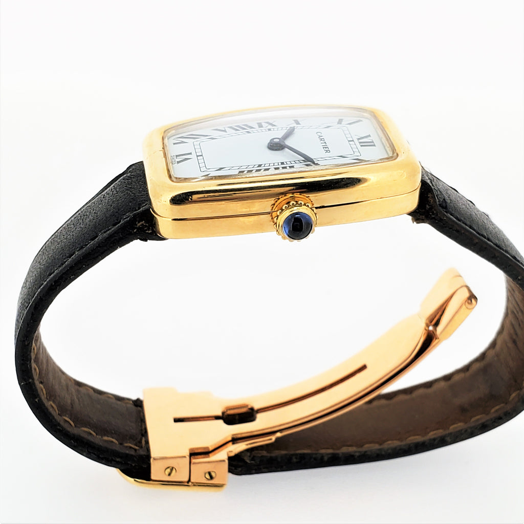Vintage Cartier Paris Faberge' Tonneau Watch, Circa 1978-1982