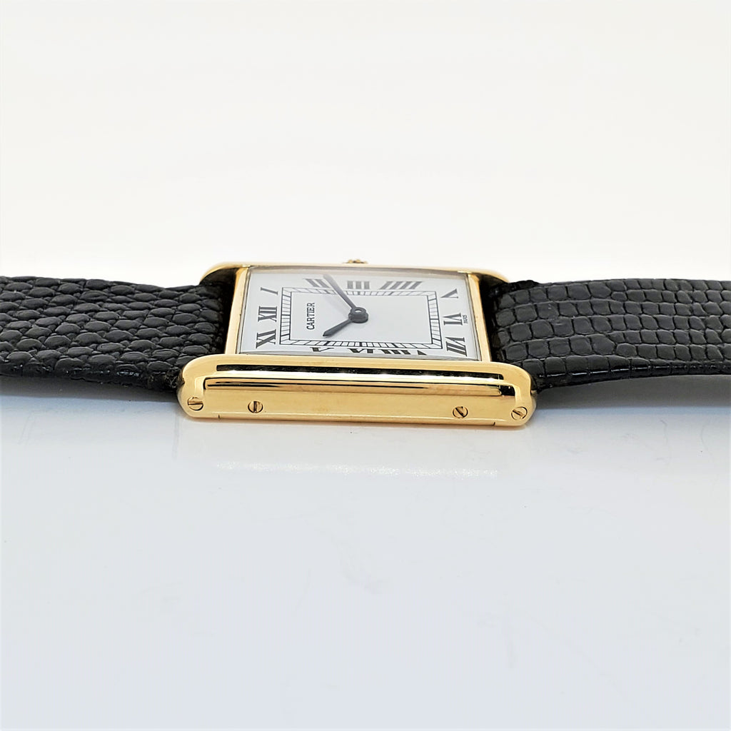 Cartier Vintage Classic Louis Cartier Large Tank Watch circa 1975-1985