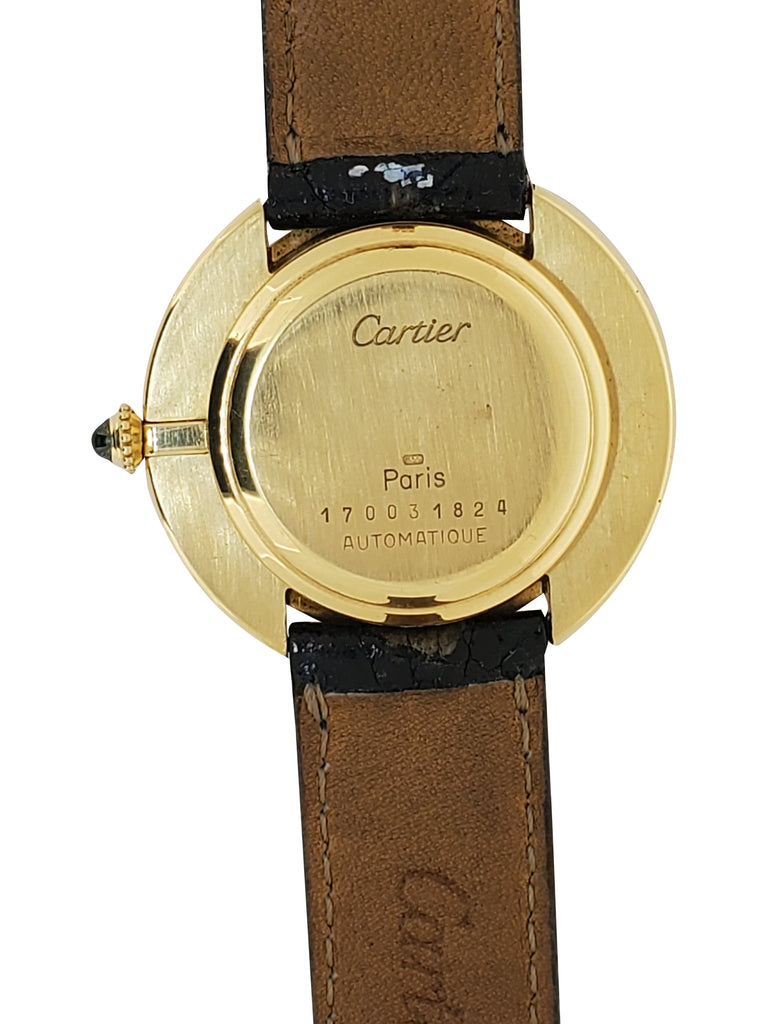 Cartier Paris Vendome Large Automatic Watch with Deployant buckle,Circa 1975