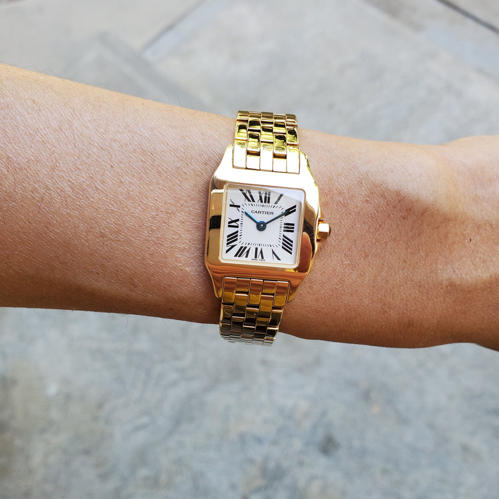 Cartier Santos Demoiselle 18 Karat Yellow Gold Ladies Watch