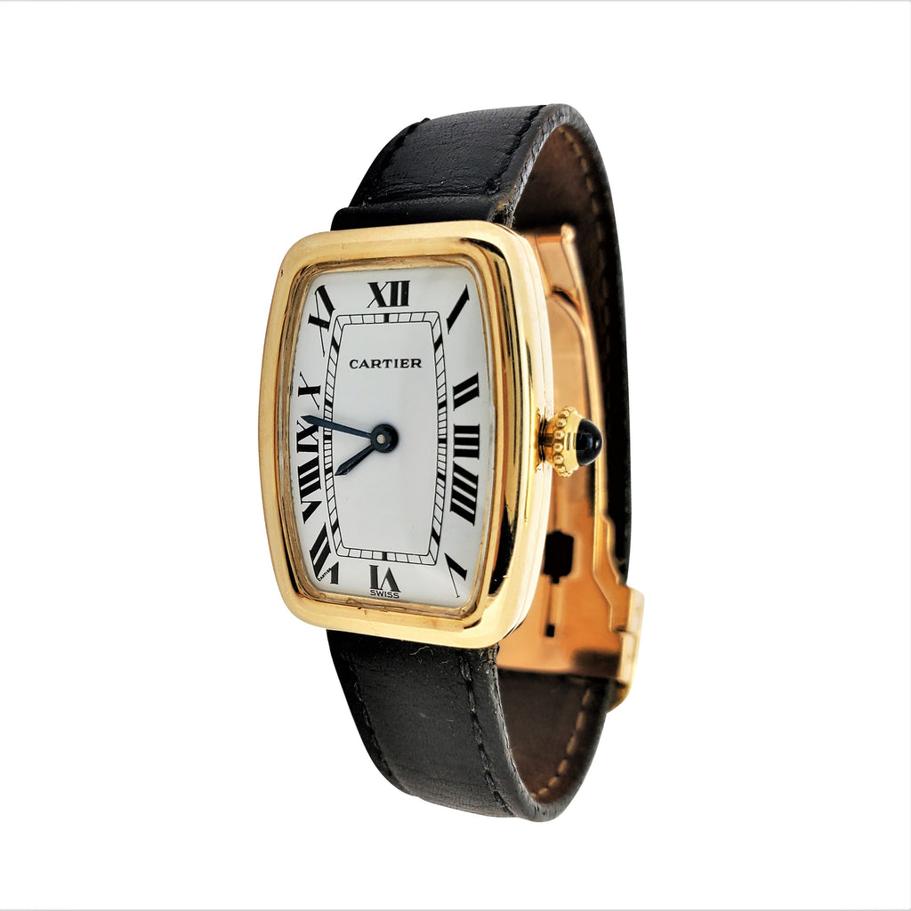Vintage Cartier Paris Faberge' Tonneau Watch, Circa 1978-1982