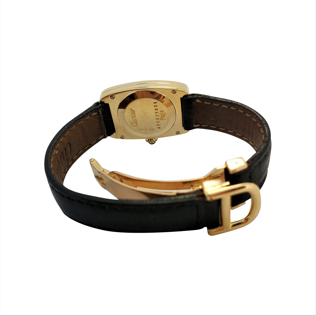 Vintage Cartier Paris Faberge' Tonneau Watch, Circa 1978-1982