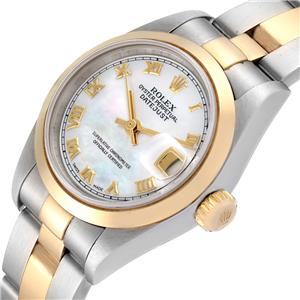 Rolex Datejust Steel & Yellow Gold MOP Dial Oyster Bracelet Ladies Watch 79163