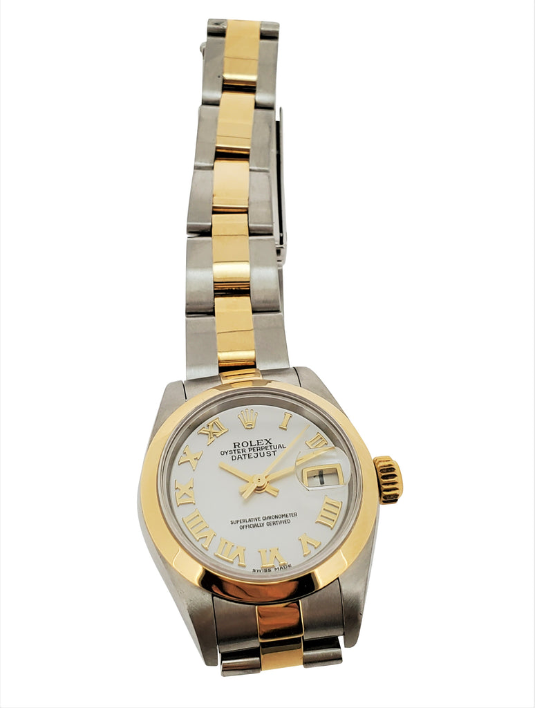 Rolex Datejust Steel & Yellow Gold MOP Dial Oyster Bracelet Ladies Watch 79163