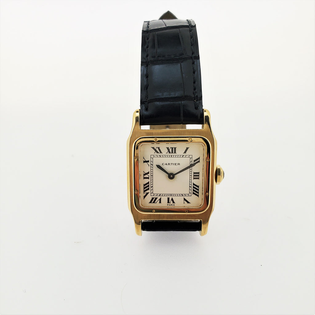 Cartier Vintage Classic Santos Dumont Watch circa 1975-1985