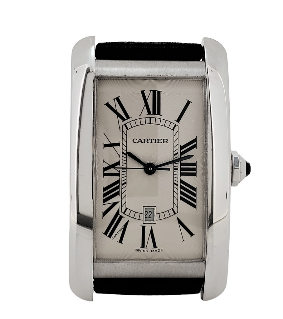 Cartier Tank Americane WG Large size. Full Set, Box and papers, Circa 2006