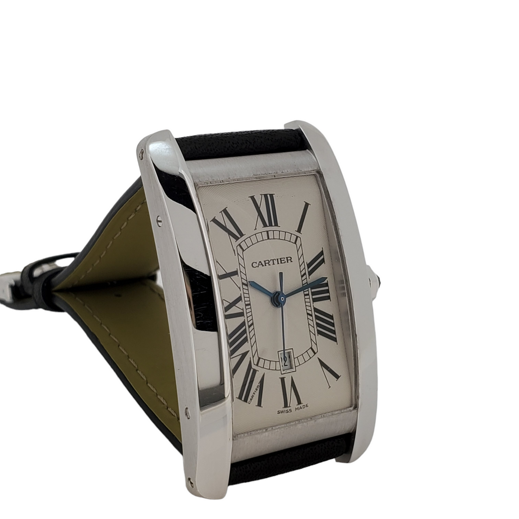 Cartier Tank Americane WG Large size. Full Set, Box and papers, Circa 2006