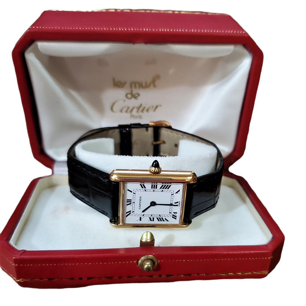 Cartier Vintage Classic Tank Louis Cartier Large size  Watch circa 1975-1980