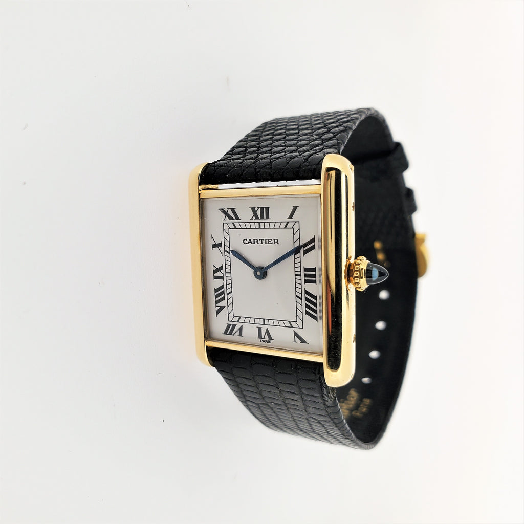 Cartier Vintage Classic Louis Cartier Large Tank Watch circa 1975-1985