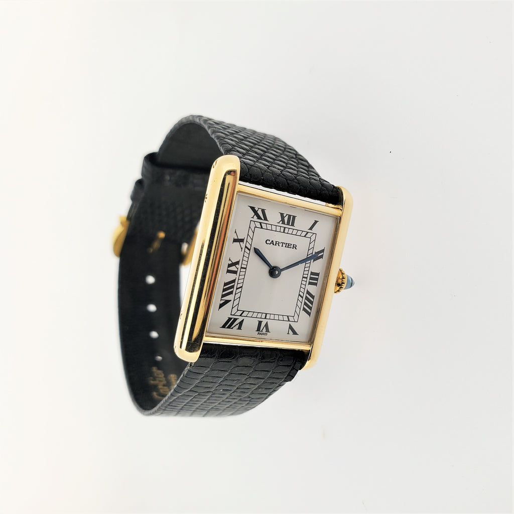 Cartier Vintage Classic Louis Cartier Large Tank Watch circa 1975-1985