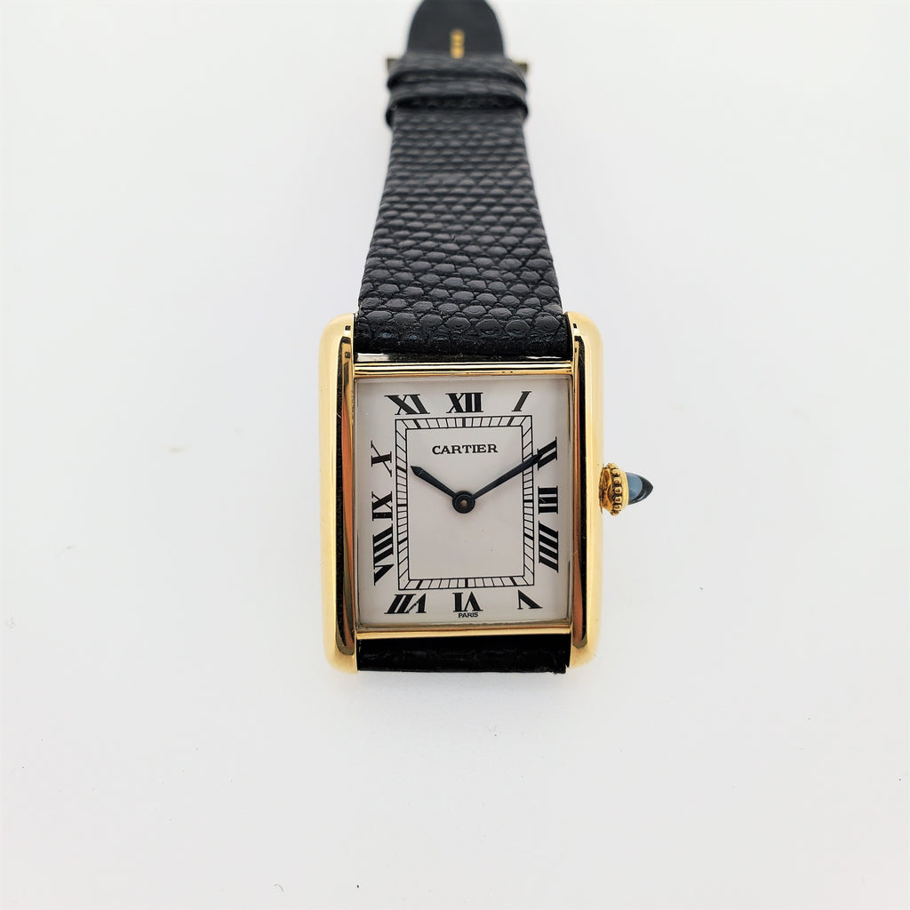 Cartier Vintage Classic Louis Cartier Large Tank Watch circa 1975-1985