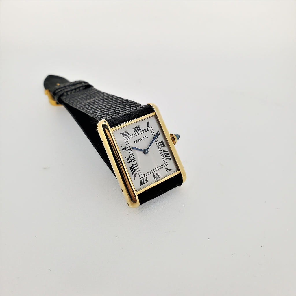 Cartier Vintage Classic Louis Cartier Large Tank Watch circa 1975-1985