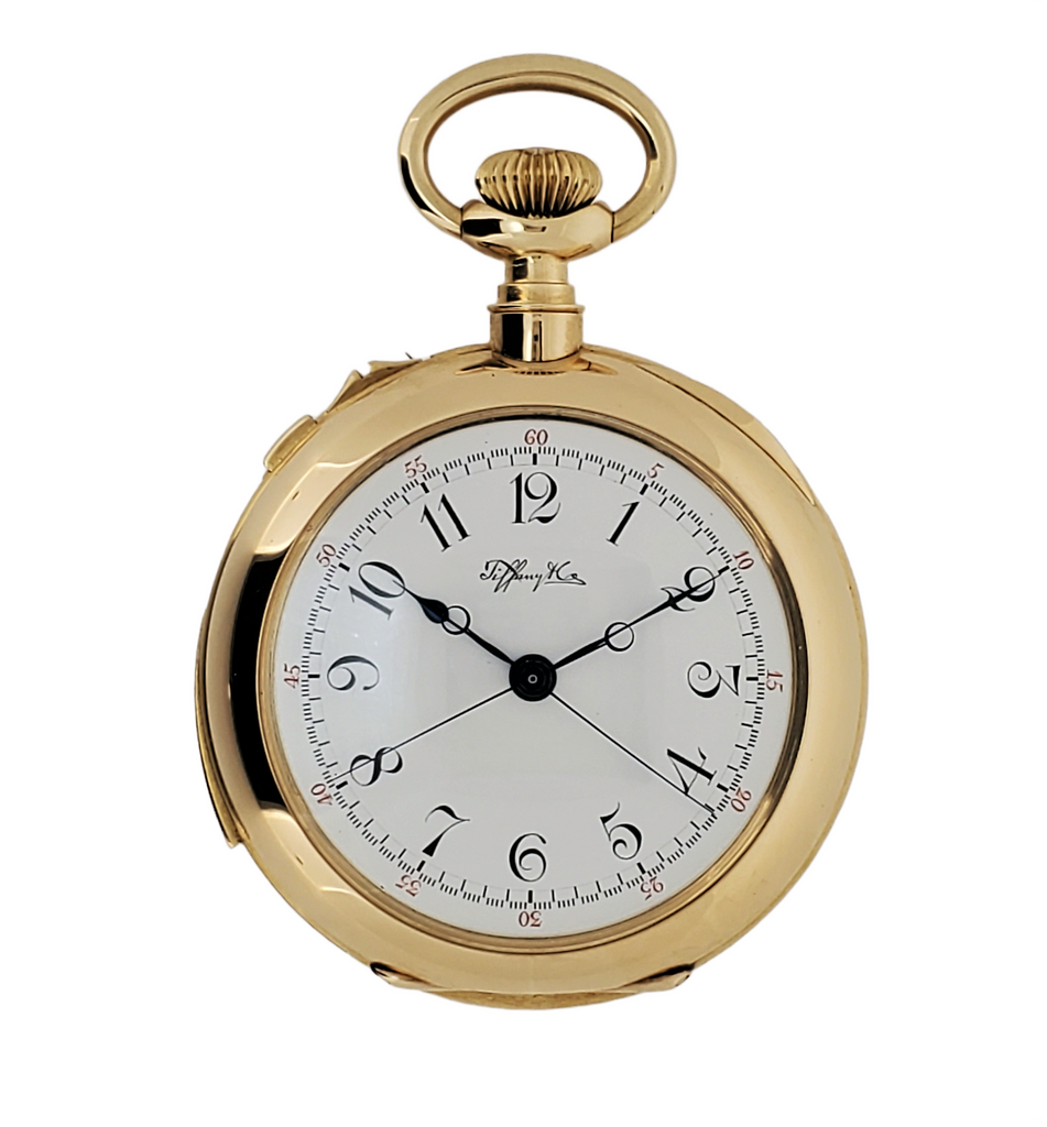 Antique Tiffany Minute Repeating, split Second Chronograph. 47.5mm Pocket Watch, Circa 1892
