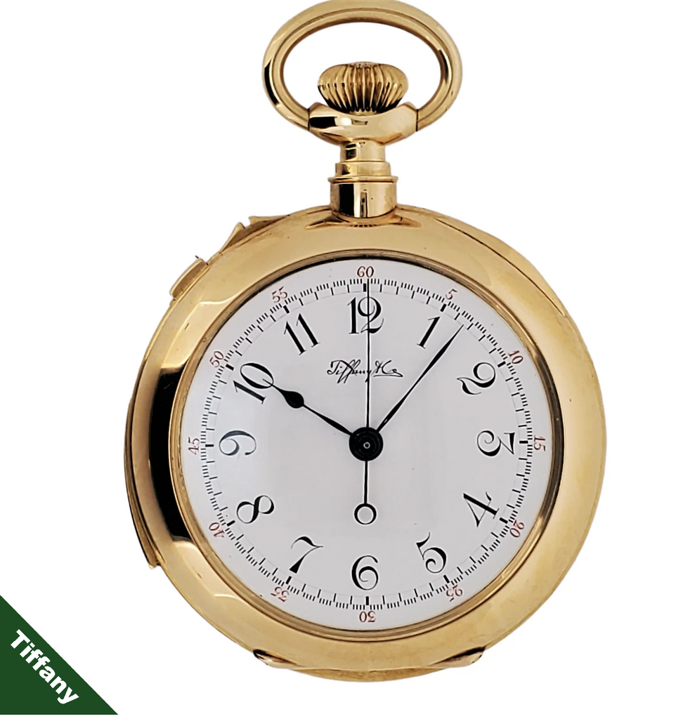 Antique Tiffany Minute Repeating, split Second Chronograph. 47.5mm Pocket Watch, Circa 1892