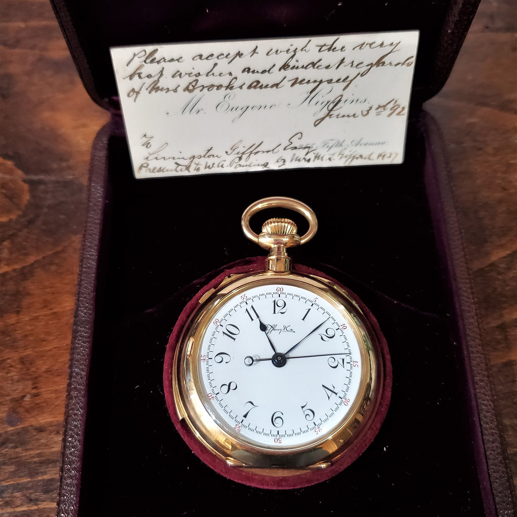 Antique Tiffany Minute Repeating, split Second Chronograph. 47.5mm Pocket Watch, Circa 1892