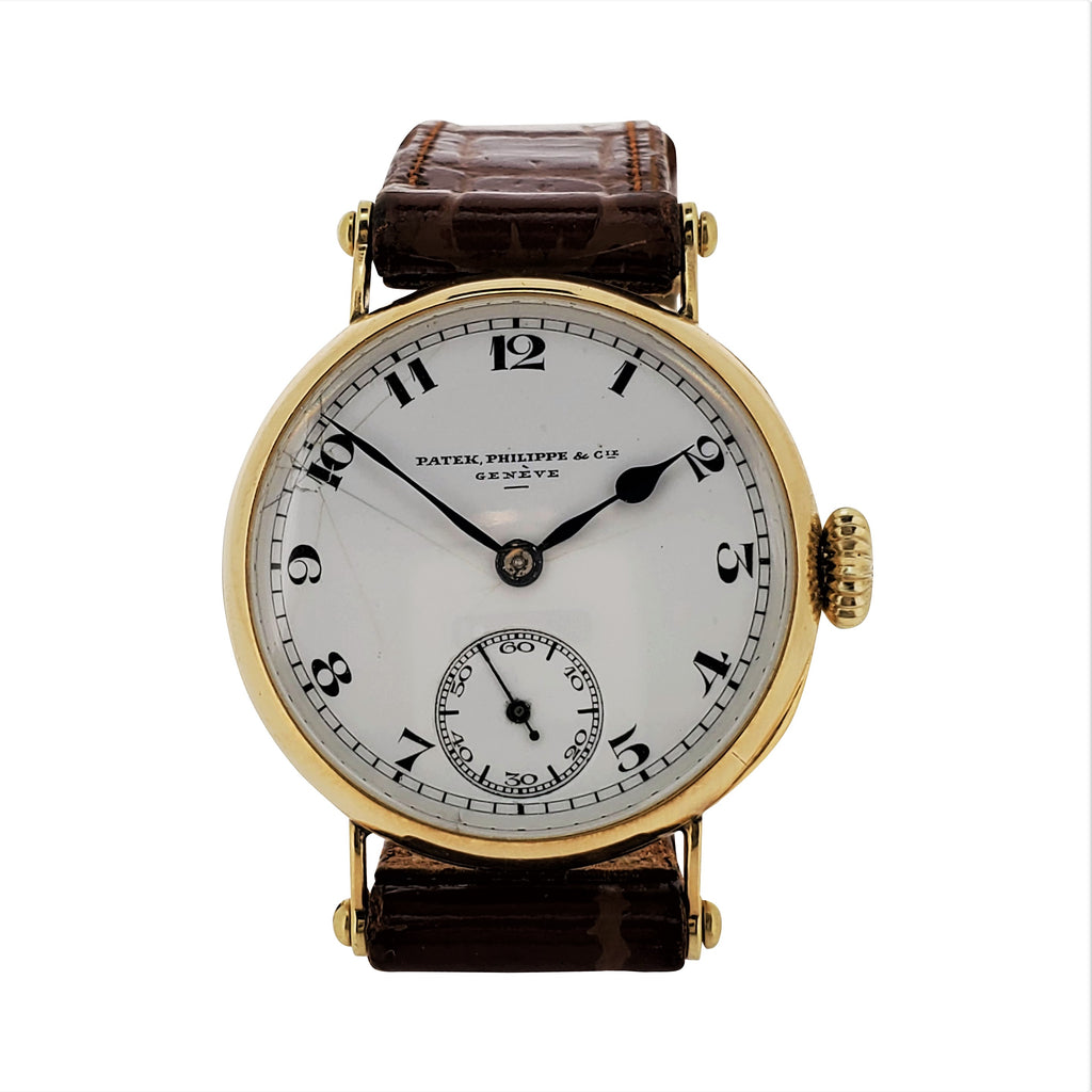 1920 Original Officers Case Watch with Long Signature and original Buckle; Circa 1920
