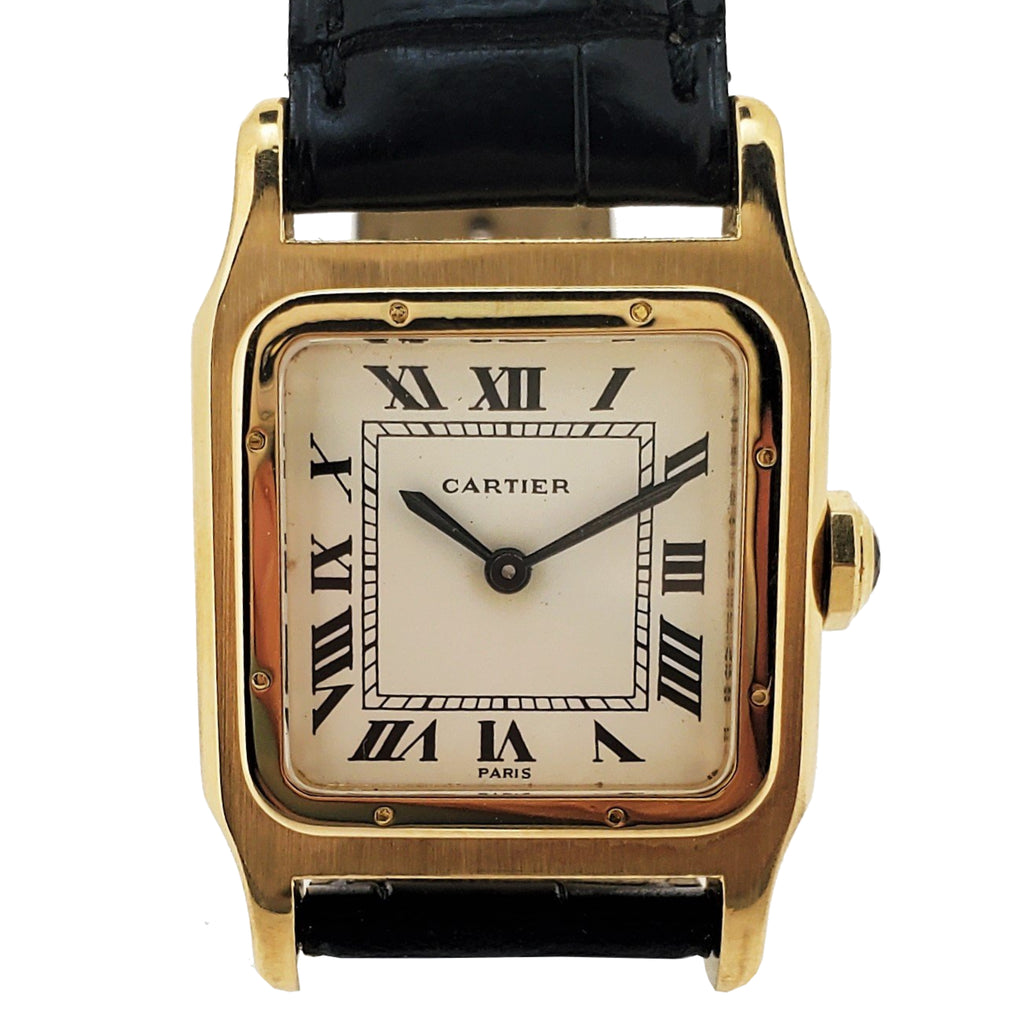 Cartier Vintage Classic Santos Dumont Watch circa 1975-1985